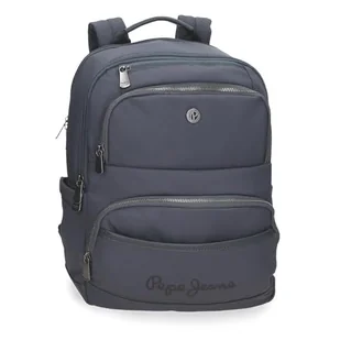 Pepe Jeans Corin Plecak na Laptopa 15,6 cala Szary 29 x 40 x 14 cm Poliester i PU 18,48 l by Joumma Bags, Szary, Talla única, plecak na laptopa - Torby na laptopy - miniaturka - grafika 1