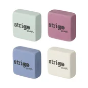 Gumki biurowe - Gumka do ścierania szkolna dla dzieci Strigo Kwadraty w 4 kolorach - miniaturka - grafika 1