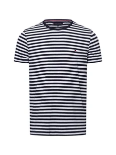 Tommy Hilfiger T-shirt męski Mężczyźni Dżersej niebieski|biały w paski, S - Koszulki męskie - miniaturka - grafika 1