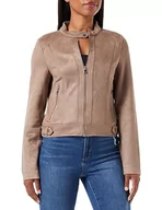 Kurtki damskie - Bestseller A/S Damska kurtka VMJOSE MARI Short Faux Suede Jacket BOOS, Brown Lentil, M, Brown Lentil, M - miniaturka - grafika 1