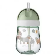 Kubki dla dzieci - Mepal Kubek dziecięcy ze słomką Mio Little Farm 108014065399 300 ml - miniaturka - grafika 1