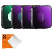 Akcesoria do kamer sportowych - Zestaw filtrów K&F CONCEPT SKU.2333 PL/ND4/ND8/ND16 do GoPro Hero 4K 2024 - miniaturka - grafika 1