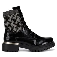 Botki damskie - Botki Rieker 72607-00 Czarny - miniaturka - grafika 1