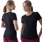 Bluzki damskie - Koszulka Damska 4F T-shirt Bluzka Bawełniana Okrągły Dekolt F1845-20S-XS - miniaturka - grafika 1