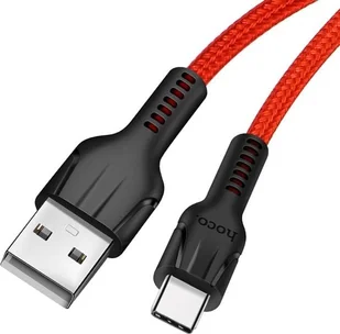 Kabel USB Hoco USB-A - USB-C 1.2 m Czerwony - Kable USB - miniaturka - grafika 1