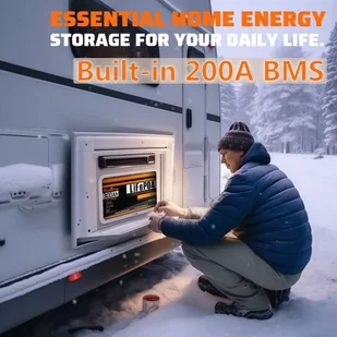 Akumulator zapasowy LiFePO4 Cloudenergy 12V 300Ah, 3840Wh energii, 6000 cyklów, wbudowany BMS 200A - Akumulatory ogólnego zastosowania - miniaturka - grafika 4
