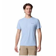 Koszulki sportowe męskie - Męska koszulka Columbia Zero Rules™ Light Short sleeve Crew Rozmiar: L / Kolor: jasnoniebieski - miniaturka - grafika 1