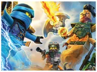 Ciasta i półprodukty do ciast - Dekoracyjny opłatek tortowy Ninjago - A4 - miniaturka - grafika 1