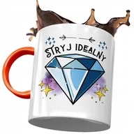 Kubki - Kubek Pomarańczowy Dla Stryja na Urodziny Prezent z Nadrukiem ze Zdjęciem + Opakowanie na prezent (wzór 01) - miniaturka - grafika 1