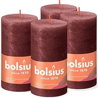 Świece - Bolsius Świece pieńkowe Shine, 6 szt., 130x68 mm, aksamitna czerwień Sfeerpunt - miniaturka - grafika 1
