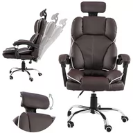 Fotele i krzesła biurowe - Fotel biurowy Artnico Seli 1.0 ciemny brąz - miniaturka - grafika 1