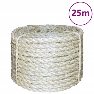 vidaXL Sznur, sizal 100%, 8 mm, 25 m - Pasmanteria - miniaturka - grafika 1