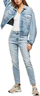 Spodnie damskie - Pepe Jeans Dżinsy damskie fioletowe, Niebieski (Denim-rr4), 24W / 34L - miniaturka - grafika 1