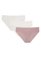 Majtki damskie - Majtki figi Mia-Mia 3-pak Esotiq różowy, kremowy S - miniaturka - grafika 1