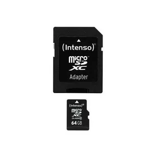 Karta pamięci INTENSO microSDXC, 64 GB, Class 10 - Karty pamięci - miniaturka - grafika 1