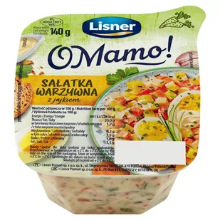 Lisner O Mamo! Sałatka warzywna z jajkiem 140 g - Konserwy i dania rybne - miniaturka - grafika 1
