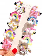 Ozdoby do włosów - spinka Zestaw Spinek Kucyk Pony Jednorożec Tęcza - miniaturka - grafika 1