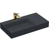 Umywalki - Rea Umywalka konglomeratowa Archi 90 CM Szary mat - miniaturka - grafika 1