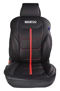 SPARCO SPCS414RD - Ferrara model uniwersalny oparcie fotela samochodowego, czarny/czerwony. - Akcesoria motocyklowe - miniaturka - grafika 1