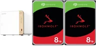 Serwery plików NAS i macierze dyskowe - Serwer plików Qnap TS-462-4G + 2x Seagate IronWolf 8TB ST8000VN004 - miniaturka - grafika 1