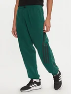 Spodnie sportowe męskie - adidas Spodnie dresowe Future Icons 3-Stripes Polar IW6089 Zielony Regular Fit - miniaturka - grafika 1
