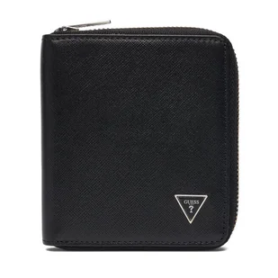 Duży Portfel Męski Guess SMMASL LEA02 Czarny - Portfele - miniaturka - grafika 1