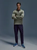 Spodnie sportowe męskie - 4F Spodnie treningowe szybkoschnące męskie - granatowe L - miniaturka - grafika 1