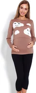 Spodnie ciążowe - PeeKaBoo Damskie spodnie ciążowe Ghrairreng cappuccino S/M - miniaturka - grafika 1