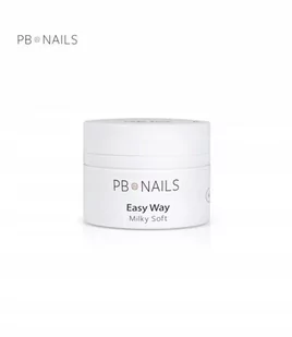 PB Nails, Żel budujący Easy Way Milky Soft, 50 g - Utwardzacze do paznokci - miniaturka - grafika 1