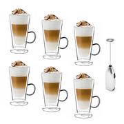 Szklanki - Szklanki termiczne do kawy Tadar Sublime Latte 250 ml 6 szt. i spieniacz do mleka - miniaturka - grafika 1
