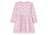 Sukienki i spódniczki dla dziewczynek - lupilu® Sukienka dziecięca z bawełną (Fioletowy, 98/104) - miniaturka - grafika 1