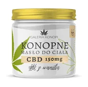 Balsamy i kremy do ciała - Masło CBD do ciała wanilia - Galeria Konopi - miniaturka - grafika 1
