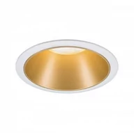 Oprawy, klosze i abażury - Paulmann Cole spotlight GU10, biały/ złoty - miniaturka - grafika 1