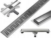 Odpływy liniowe - Mexen Flat 360° M22 odpływ liniowy obrotowy 60 cm chrom - 1029060-40 - miniaturka - grafika 1