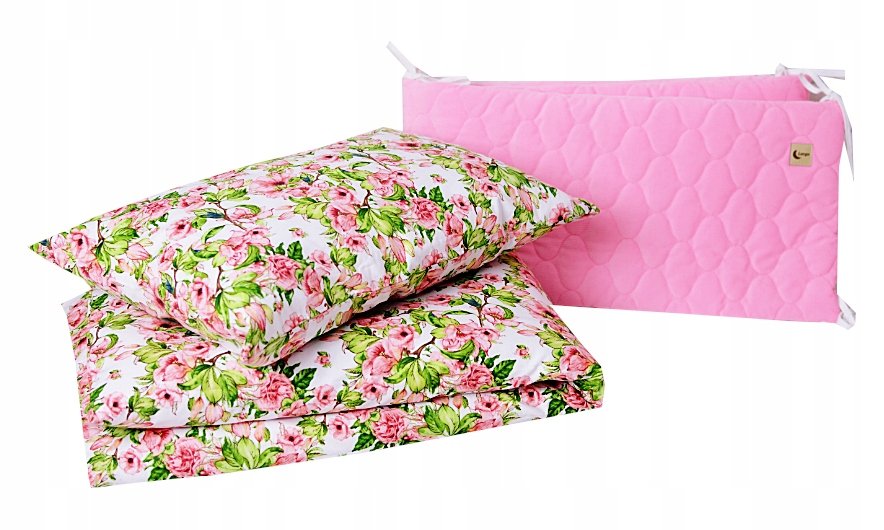 Komplet Pościel Ochraniacz Velvet Bawełna Do Łóżeczka 120X60 Zestaw