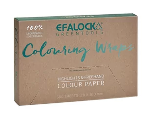Efalock GreenTools, papierki do koloryzacji, 11x16cm, 500 sztuk - Kosmetyki do stylizacji włosów - miniaturka - grafika 1