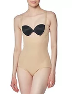 Body - Maidenform Damskie body Ultimate Slimmer-Body Briefer, Beżowy (rumieniec ciała), XL - miniaturka - grafika 1