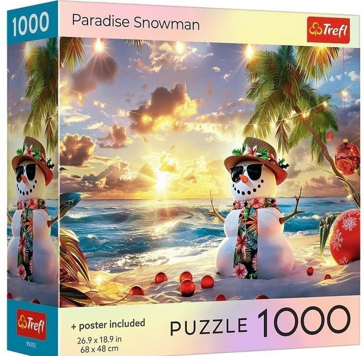 Puzzle 1000 USA Collection: Paradise Snowman TREFL
