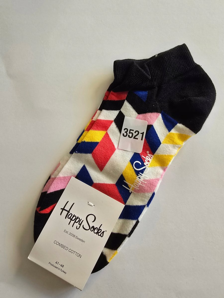 Kolorowe skarpety Happy Socks stopki unisex rozmiar 41-46 (3521)