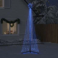 Oświetlenie świąteczne - vidaXL Oświetlenie choinkowe 495 LED niebieskie 300,5 cm - miniaturka - grafika 1