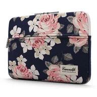 Torby na laptopy - CANVASLIFE Etui CANVASLIFE CANVASLIFE SLEEVE LAPTOP 13-14 NAVY ROSE 795787711200 - miniaturka - grafika 1