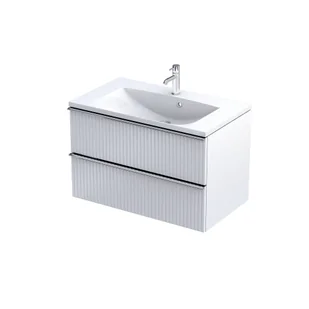 Szafka łazienkowa pod umywalkę Oristo Etna 70 cm biały mat OR52-SD2S-80-2R - Szafki łazienkowe - miniaturka - grafika 1