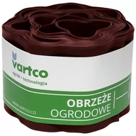 Ogrodzenia - Obrzeże ogrodowe faliste 20cm x9m Vartco brązowe - miniaturka - grafika 1