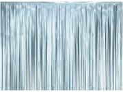 Sylwester - Kurtyna - zasłona na drzwi jasnoniebieska - 100 x 200 cm - miniaturka - grafika 1