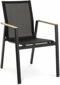 Fotele i krzesła ogrodowe - Krzesło ogrodowe Buti - Czarne - miniaturka - grafika 1