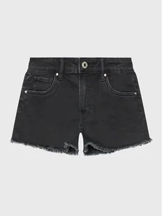 Pepe Jeans Szorty jeansowe Patty Short PG800783XR0 Czarny Regular Fit - Spodenki damskie - miniaturka - grafika 1