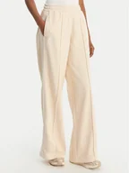 Spodnie sportowe damskie - Kappa Spodnie dresowe Banda Malorie 37256WW Écru Regular Fit - miniaturka - grafika 1