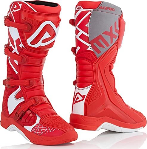 Acerbis Stivale X-Team Blu/Bianco T.45 Męskie buty motocyklowe, czerwono-białe, 39 EU