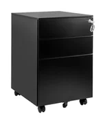 Szafki biurowe - Kontener XD-040-3 - Czarny - miniaturka - grafika 1