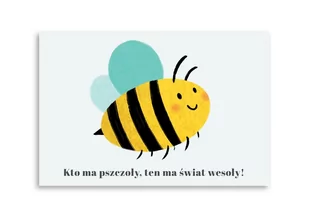 Pocztówka Pszczoła - Kartki okolicznościowe i zaproszenia - miniaturka - grafika 1